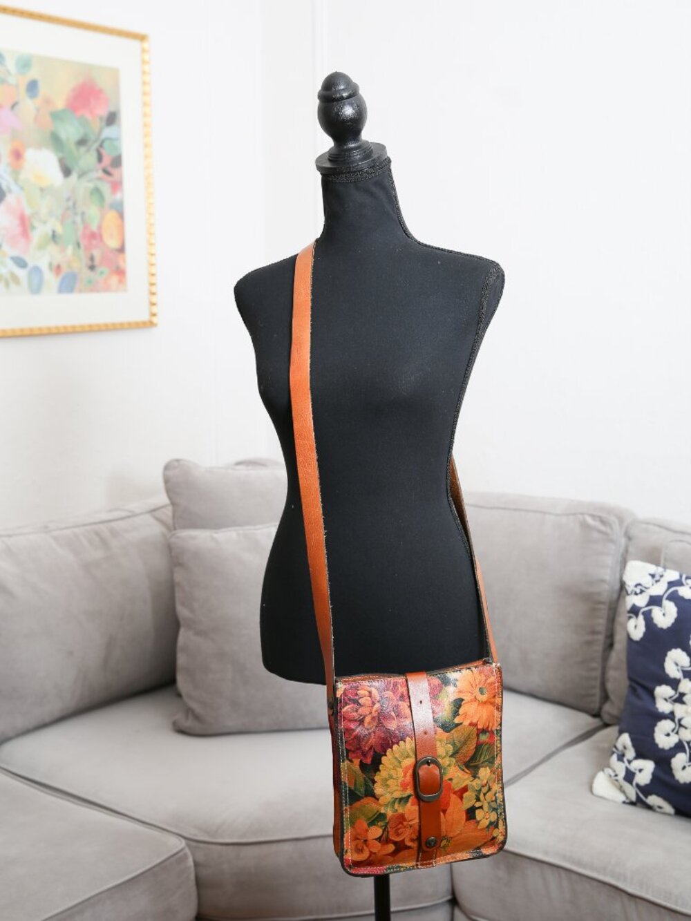 PATRICIA NASH 100% Leather Heritage Collection Venezia Crossbody Bag W/Dust Bag - Picture 2 of 14